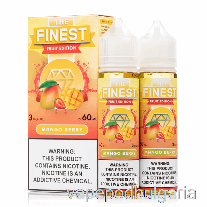 Vape 10000 Дръпки Mango Berry - The Finest Fruit Edition - 120ml 3mg